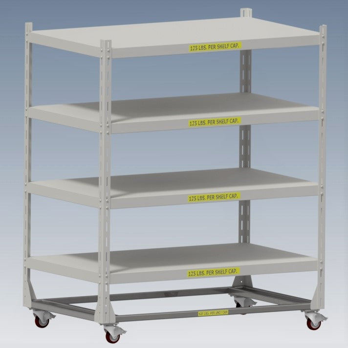 Adjustable Mobile Shelving Unit