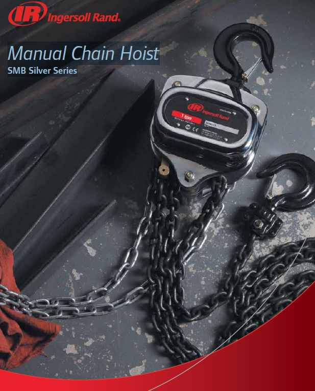 Ingersoll Rand 1 Ton Manual Chain Hoist SMB "Silver" Series