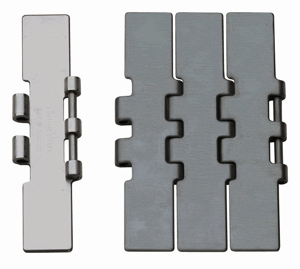 Uni - Ammeraal Beltech, Slat Top Stainless Steel Chain 802 Table Top Conveyor Chain