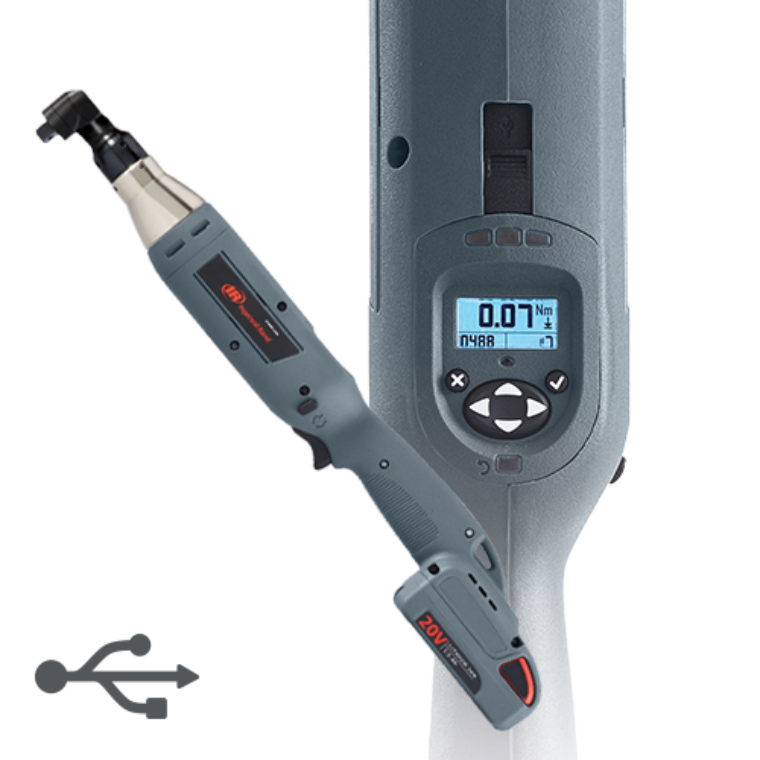 IR QXC Series #QXC2AT05PQ4 Cordless Angle Wrench Torque Precision Fasteners Tools 1/4" Quick Change 1.0-5 in-lbs (9-44 Nm) 1213 (RPM) Free Speed